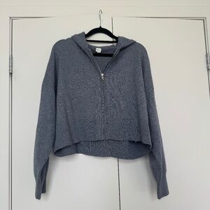 Zip-Up Blue Sweater - Hollister